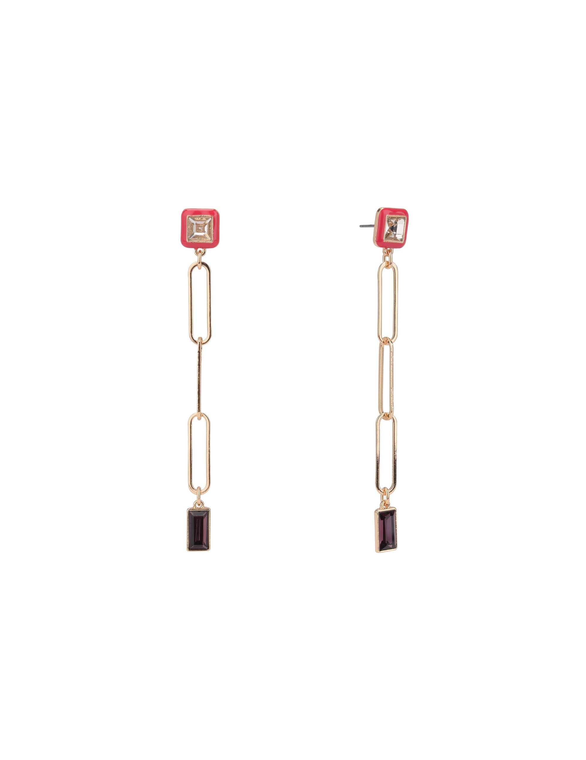 Linear Link Earrings